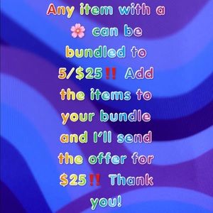 🌸 5/$25 Bundle Deal🌸